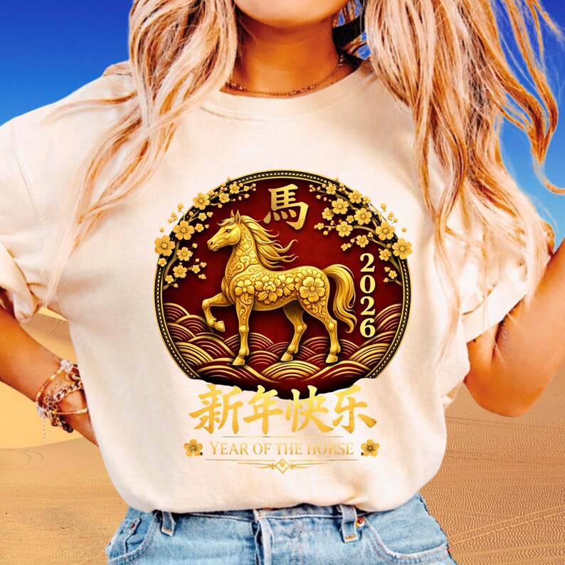 Year of the Horse 2026 PNG, Chinese Zodiac Horse Art Png Lunar New Year ...