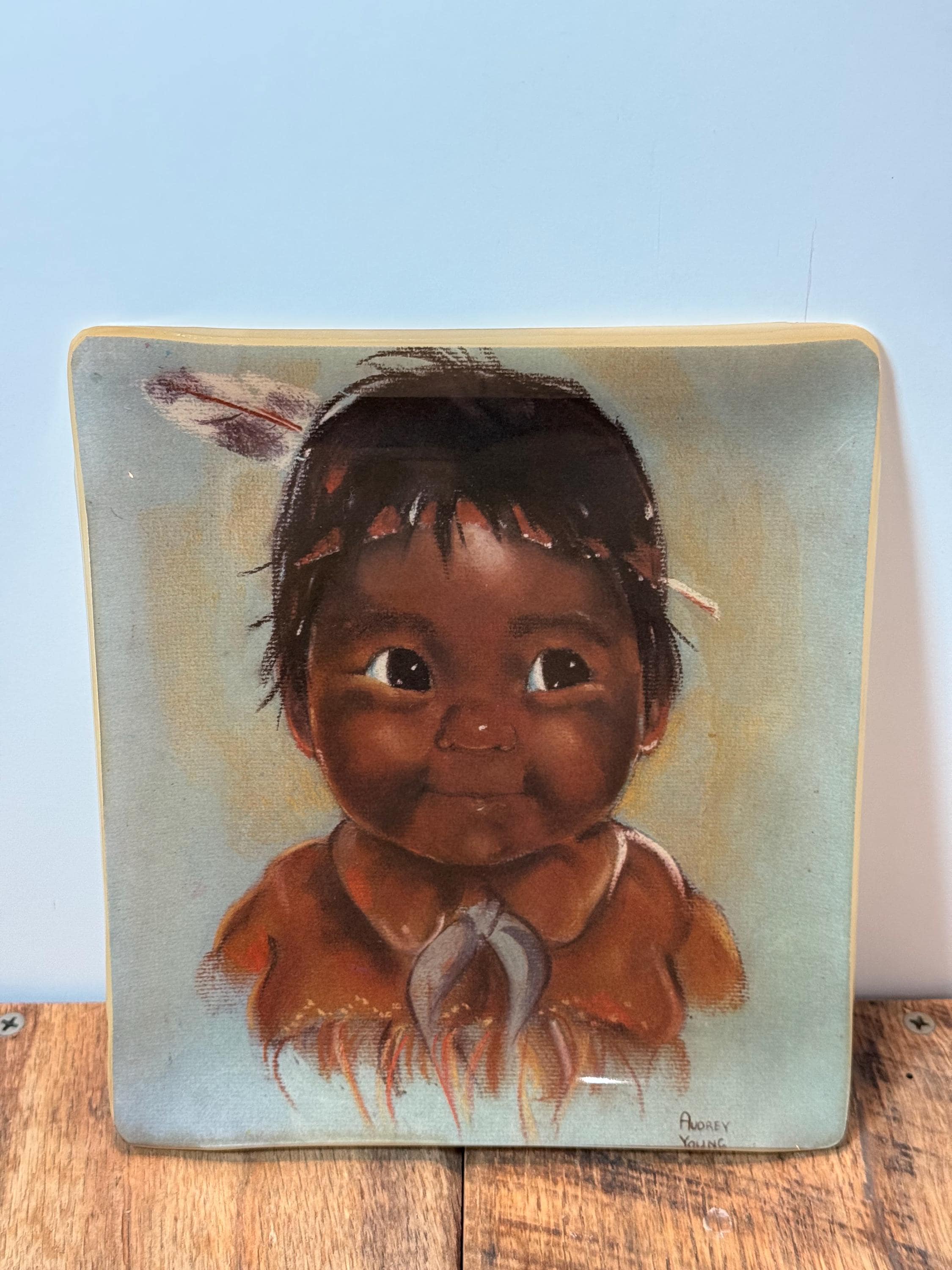 Big Eyes Vintage Picture Boy - Etsy