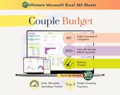 Couple Budget Planner Monthly Couple Budget Template Income and Expense Tracker Excel Budget Py Paycheck Bill Tracker Gift 2026