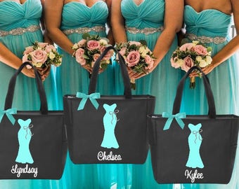 Items Similar To 7 Bridesmaid Tote Bags Bridesmaid Gifts