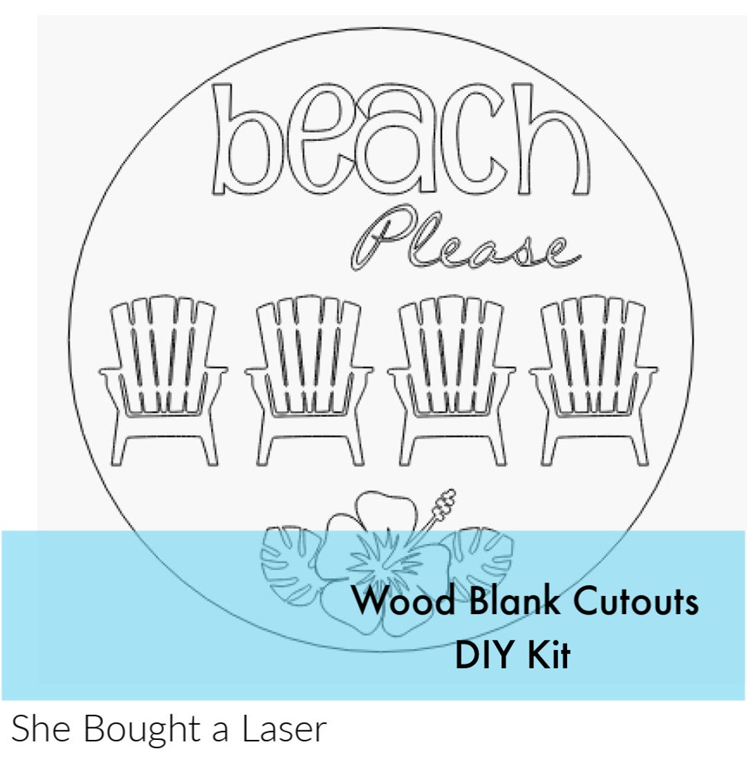 Wood Name or Word Cutout Shape, Unfinished Wood Laser Cut Shape, DIY Craft  Supply, Many Size Options, Blank Wood Shapes
