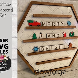 Formas de cartón de Navidad SVG Madera Digital Corte De Madera Corte Láser
