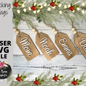 Initial Personalized Stocking Tags – Three Arrows Co.