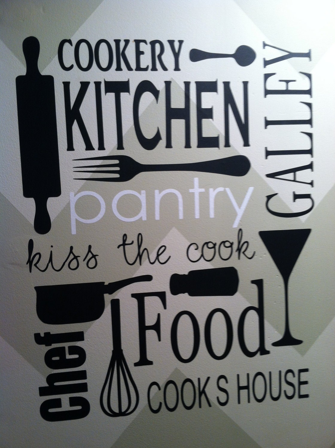 Vinyl Wall Decal Kitchen Pantry Etsy