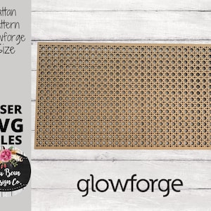 Rattan Pattern SVG file Glowforge Laser Wicker template