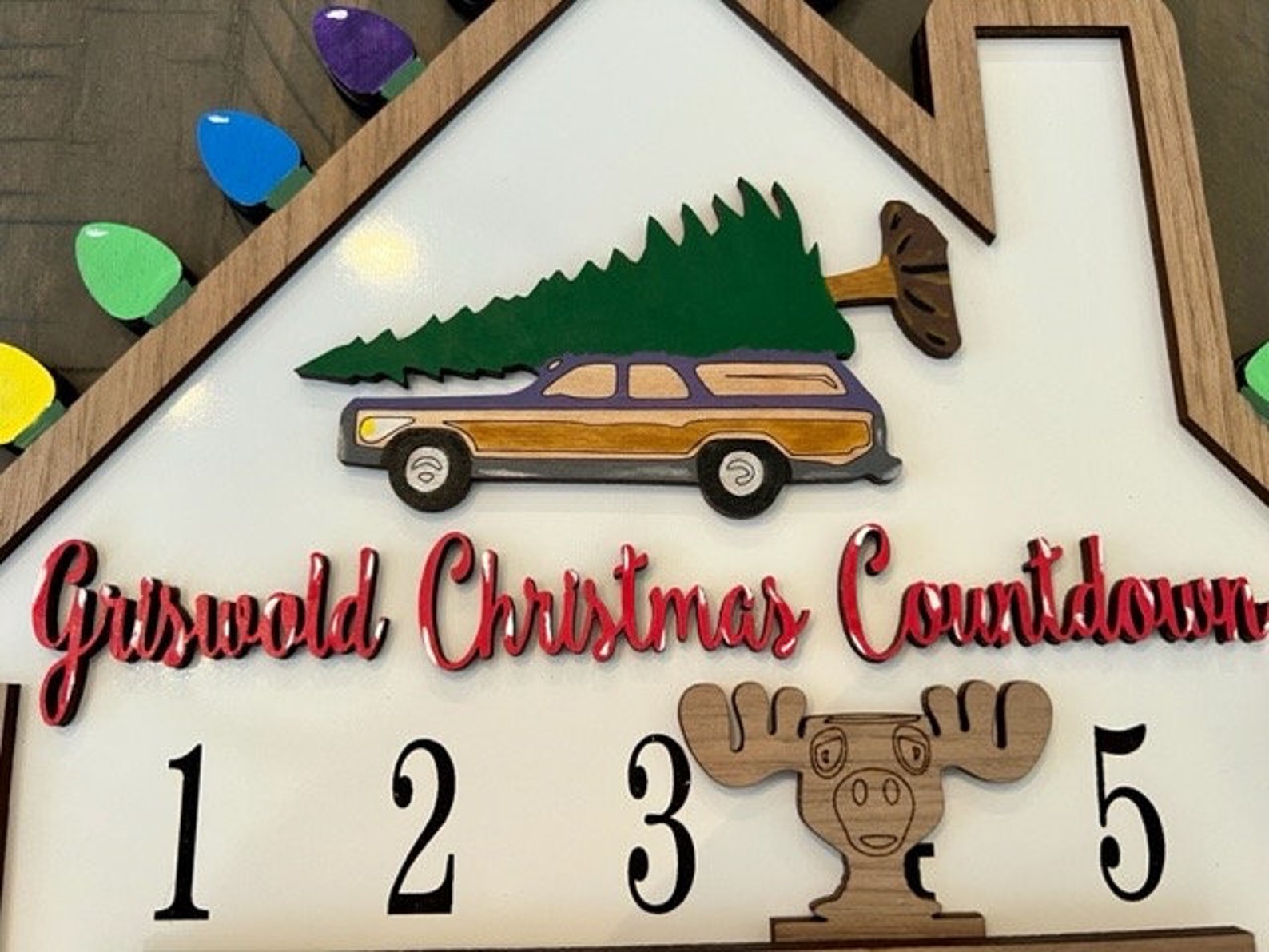 Griswold Countdown to Christmas Calendar SVG Laser File Wood Etsy