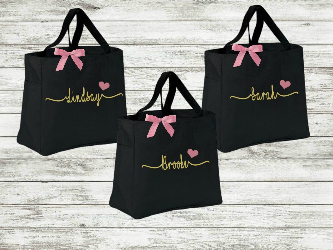 Bridesmaid tote bags bachelorette party gifts bridal party Etsy