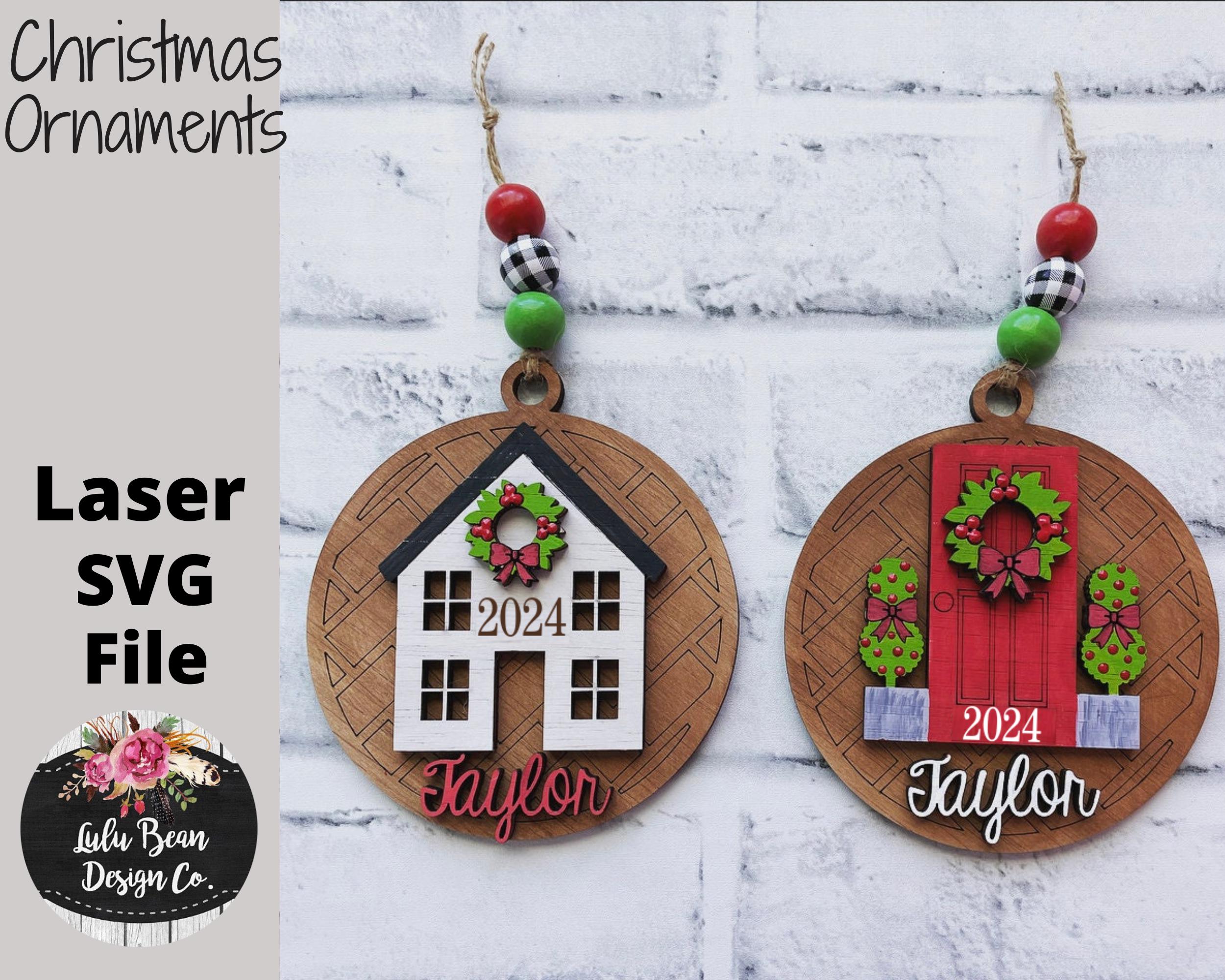 Buy Home for the Holidays House Door Name Personalized Round