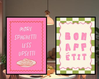 Trendy Chef Art Print: Funny Kitchen Quote Poster (Digital Download)