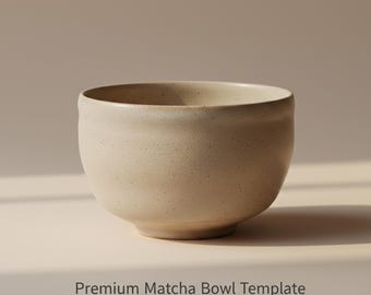 Pottery Template: DIY Matcha Bowl, A4 Printable (PDF Pattern)