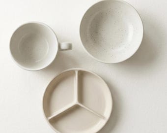 Zestaw szablonów ceramicznych (talerz, miska, kubek) do druku w formacie PDF A4