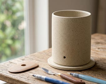 Ceramic Lamp Base Template | Slab Pottery PDF | DIY Clay Lamp