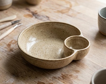 Szablon do miski na chipsy i dipy, wzór na naczynie ceramiczne do serwowania (do pobrania w wersji cyfrowej)