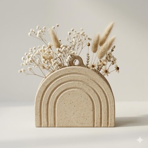 Arch Wall Pocket Vase Template, Ceramic DIY Pattern (Digital Download)