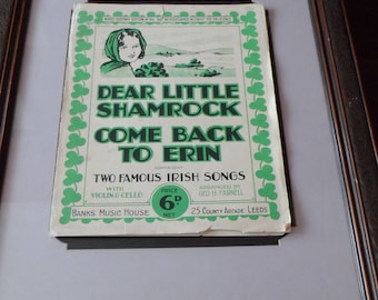 Art, Irish Shamrock piano sheet music,