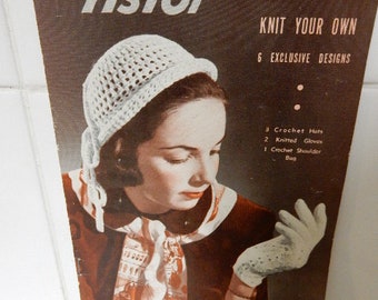 Patterns Gloves Hats Bag 1950s, Astor, Australia