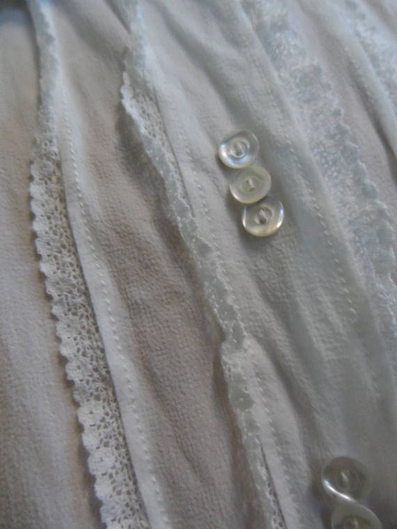 Blouse, Bodice, Cream, Genuine Antique. - image 3