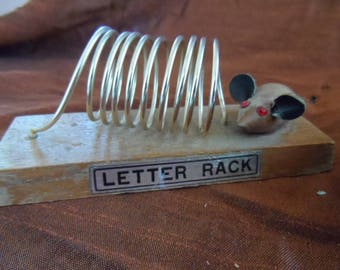 Letter Rack, Mouse, Genuine Vintage