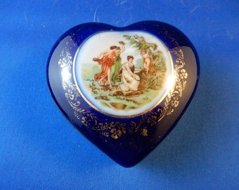 Heart Trinket Box Genuine Vintage