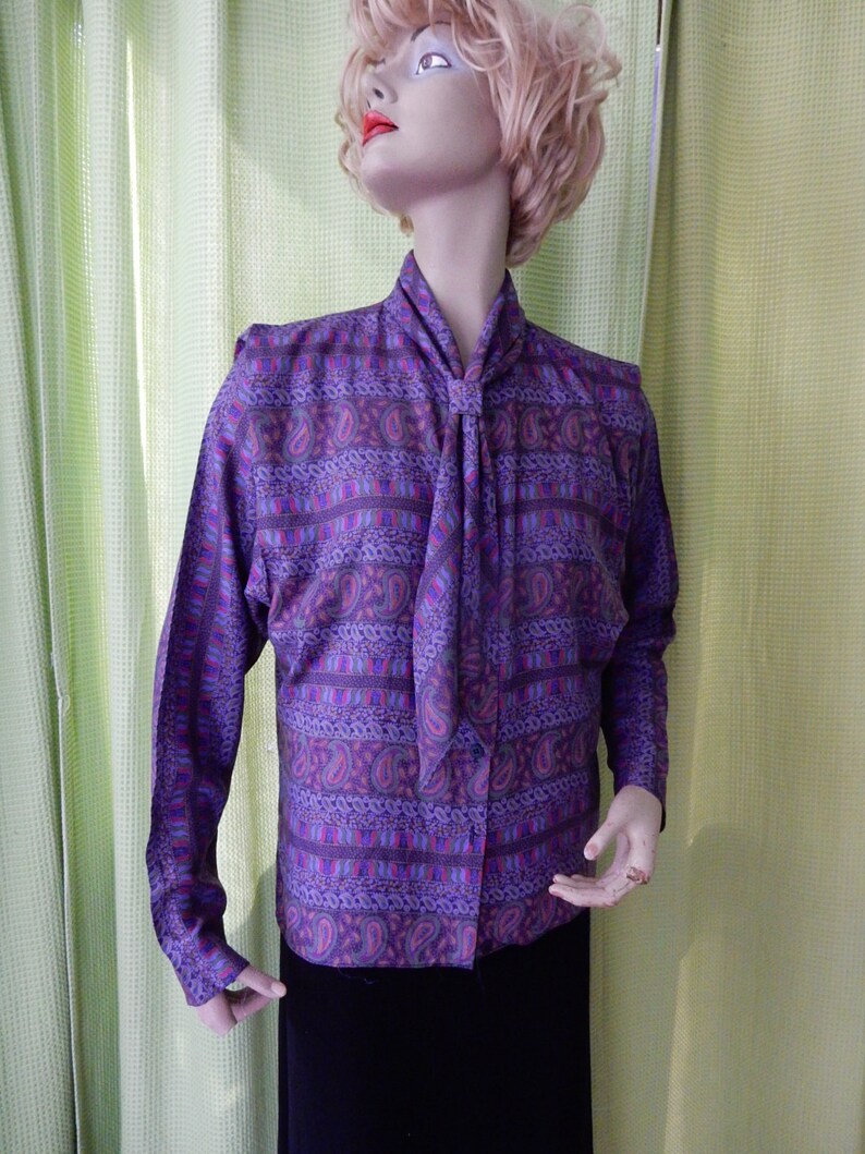 1970s Classy Lady Blouse Shirt