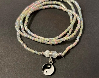 Glow in the Dark Yin Yang Taillen Perle - 72cm