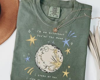 Comfort Colors® Orbiter Lyrics Tee, Noah Kahan Astronaut T-Shirt