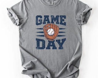 Camiseta de béisbol Comfort Colors® para el día del partido, camiseta de béisbol para mujer, camiseta para aficionados al deporte, regalo para amantes del béisbol, atuendo para el día del partido, camiseta de béisbol