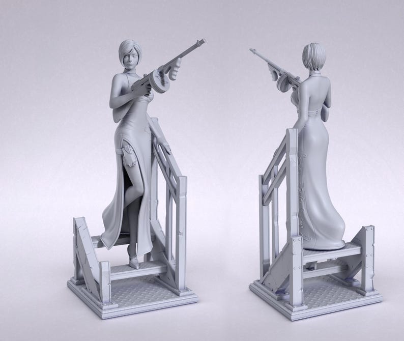 Resident Evil – Ada Wong | Spy of the Umbrella Corporation STL Statue ...