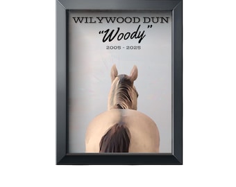 Personalized Horse Memorial - 8" x 10" | Memorial for Pet Loss