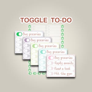 Pegatinas para listas de verificación / Agenda A5, Bujo de seguimiento para TDAH