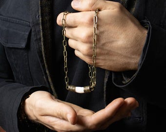 Herensieraden in piratenstijl – Bronzen rotsketting voor mannen