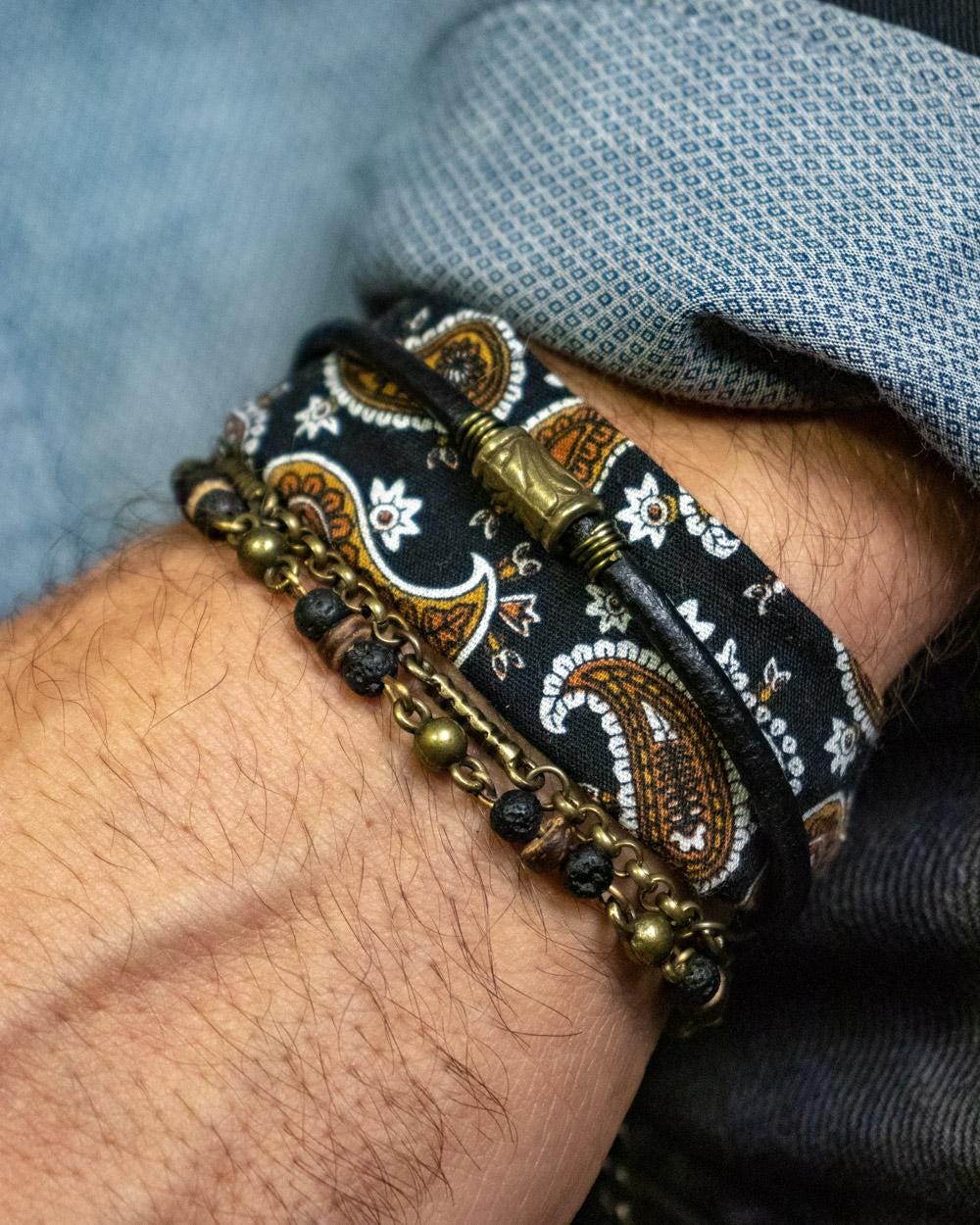 Johnny depp leather bracelet - Etsy 日本