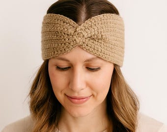Crochet Twisted Ear Warmer Pattern | Beginner Headband (PDF Pattern)