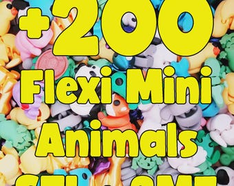 200+ Flexi-minidieren | 3D-print STL- en 3MF-sleutelhangers