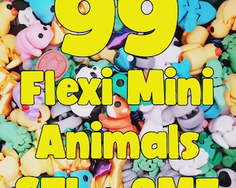 99 Flexi Mini Animals STL and 3MF Fidgets Pack – Articulated Fun Collection  | Commercial License Allowed