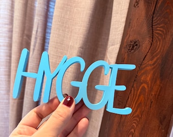 HYGGE 3D lettering print, great and modern decoration