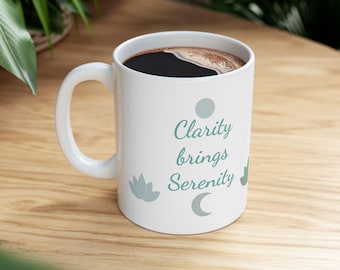 Lotus Serenity Quote Mug | Ceramic Mug (11oz, 15oz)