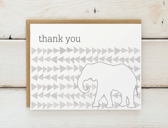 elephant thank you notes thank you cards animal thank you etsy elephant thank you cards