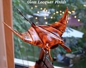 Wooden Flying Manta Ray Automata Moving Devil Ray Stingray
