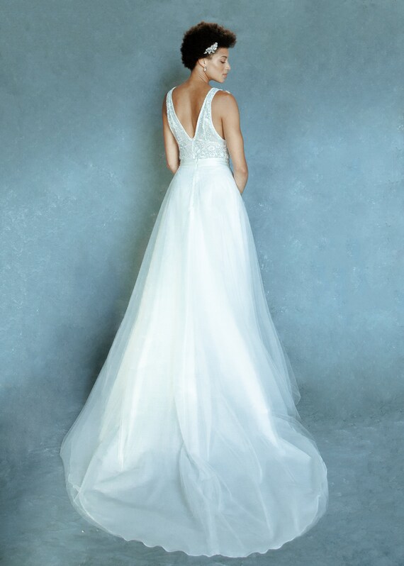 Bridal top bodysuit separates