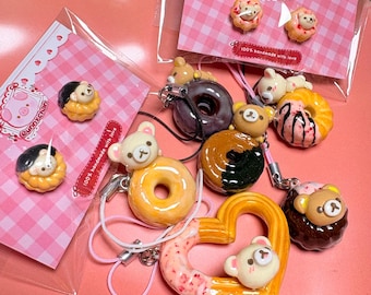 Rilakkuma Donuts Serie Handmade Handy Charm Schmuckstück