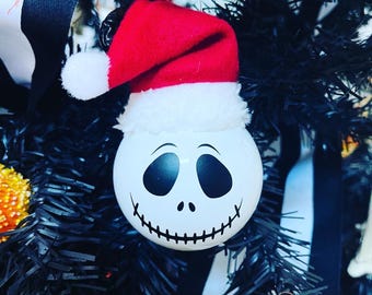 Jack Skellington Ornament - Glass Ball
