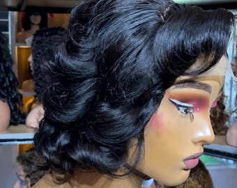 Short Bounce 100% Human Hair Wig