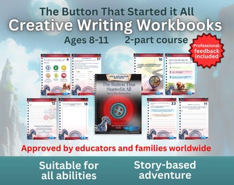 The Button That Started it All | Story-Led Creative Writing Workbooks for Kids Aged 8-11 – Alight Writing Academy