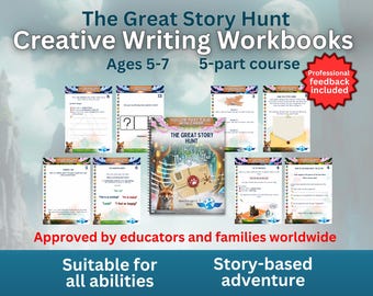 The Great Story Hunt | Story-Led Creative Writing Workbooks for Kids Aged 5-7 - Alight Writing Academy