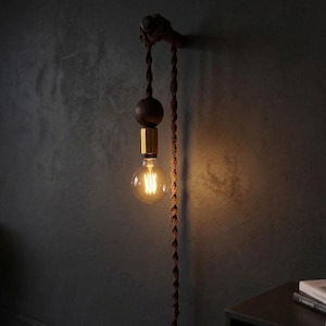 Plug-In Wall Sconce, Boho Bedside Reading Light