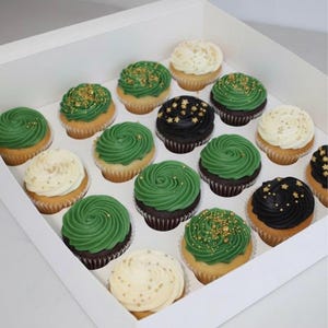 Luxus jamaikanische Rum Cupcake Geschenkbox (16) - Golddekor