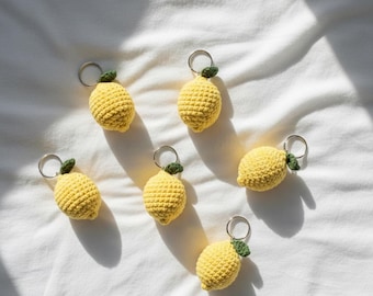Lemon keychain Crochet Pattern pdf Beginner Amigurumi pdf
