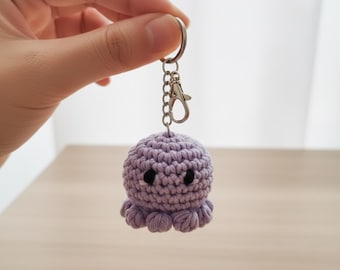 Crochet Mini Octopus Keychain Pattern – Easy Amigurumi PDF Tutorial