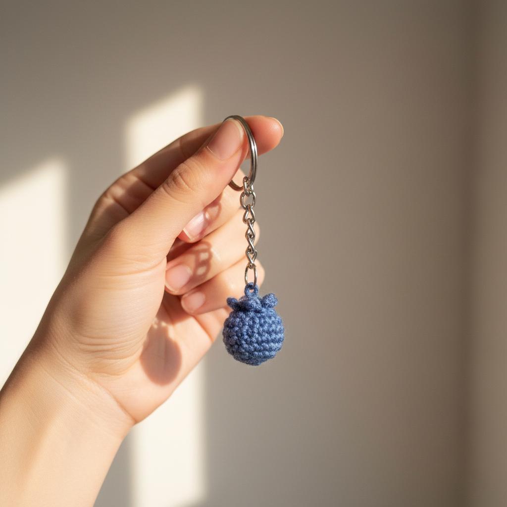 39 Blueberry Crochet Patterns for Fruit-Inspired Amigurumi, Keychains, Plushies, and More 32 Blueberry Keychain Crochet Pattern Beginner Amigurumi